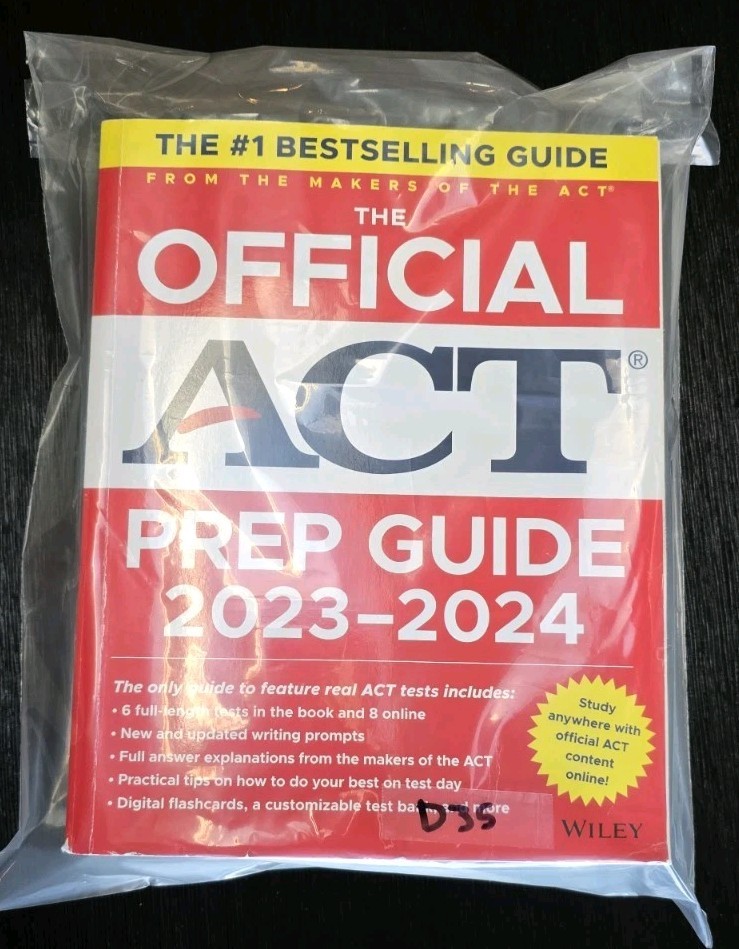 Official ACT Prep Guide 2023–2024 Test Prep Book NO Online Access