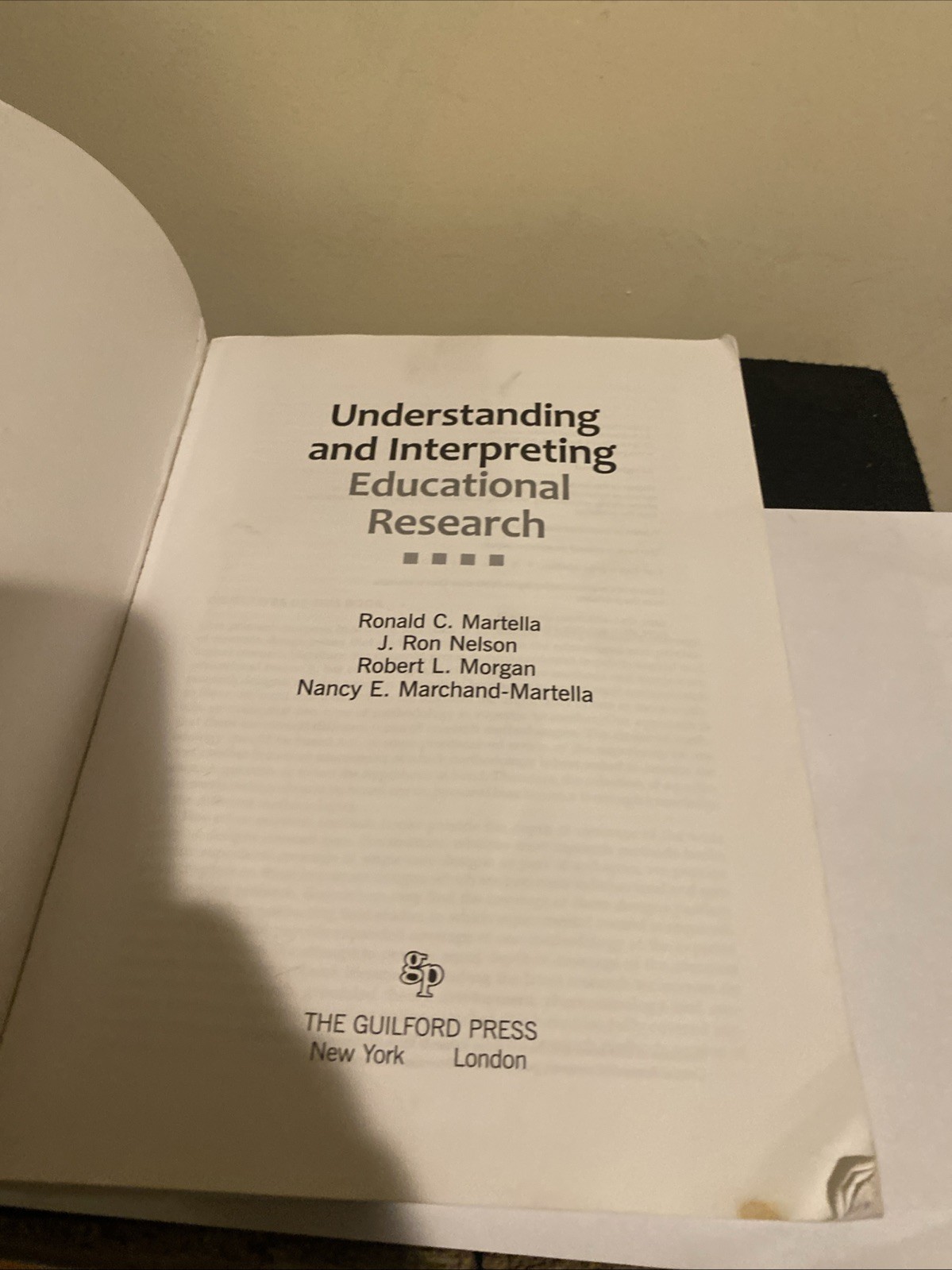 Understanding and Interpreting Educational Research by Martella Text Book 2013