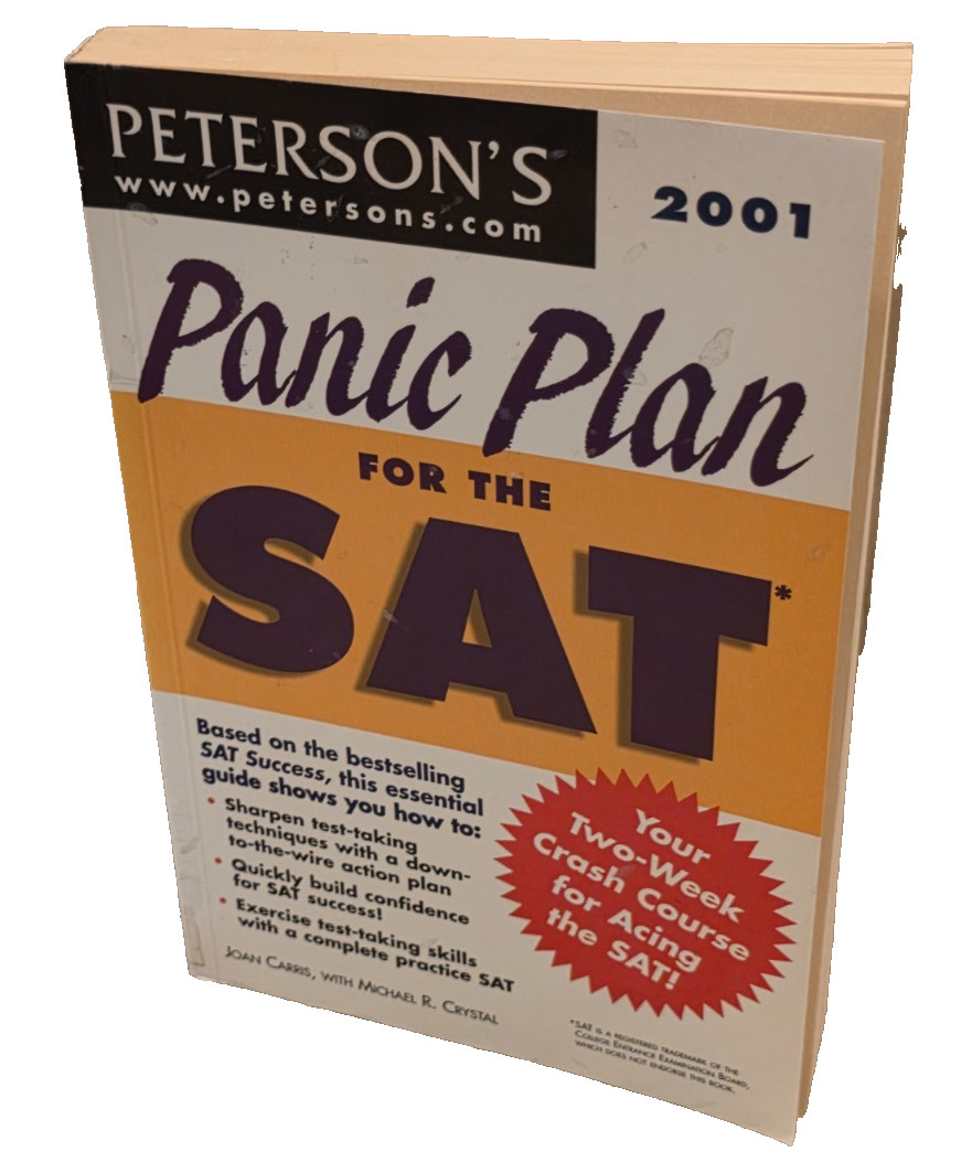 Panic Plan for the SAT by Joan Carris (2000, Trade Paperback)