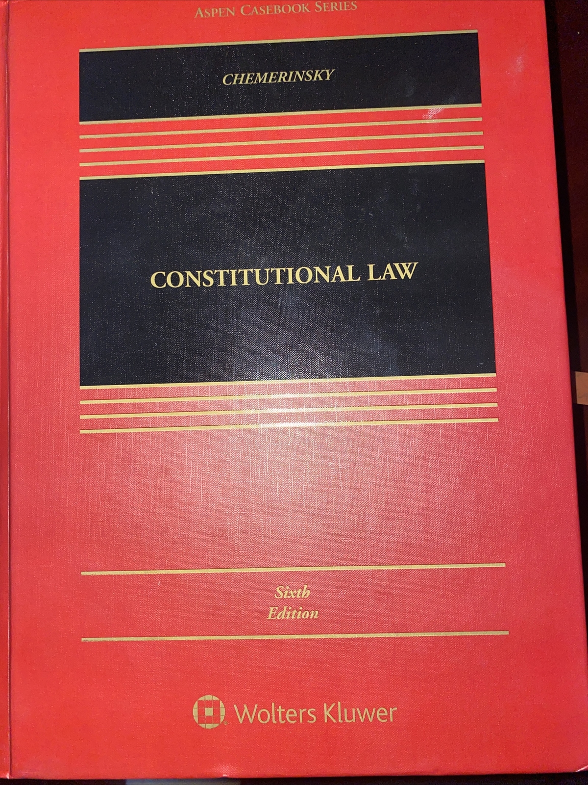 Constitutional Law by Erwin Chemerinsky Sixth Edition: Like New