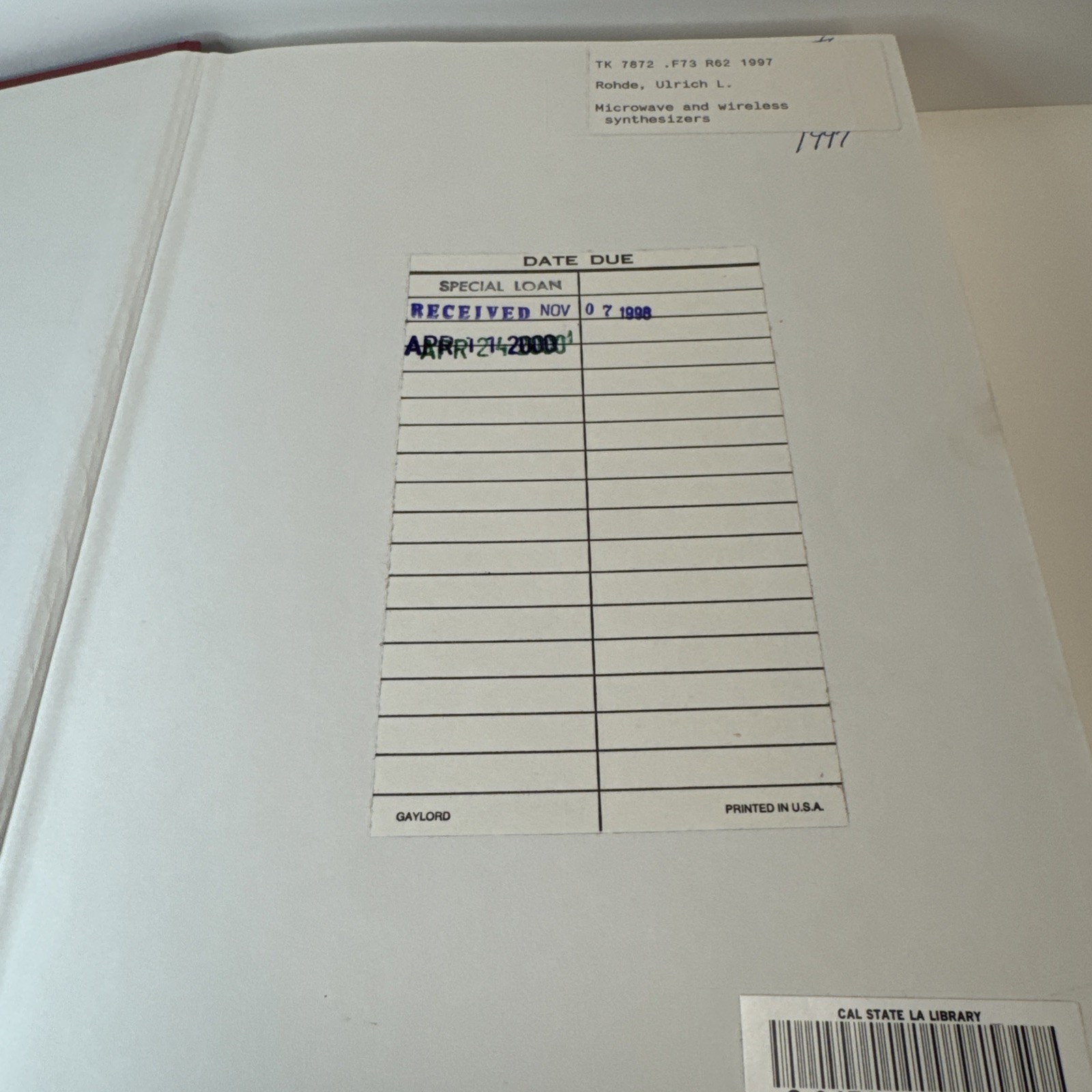 Microwave and Wireless Synthesizers : Theory and Design, Hardcover by Rohde, …