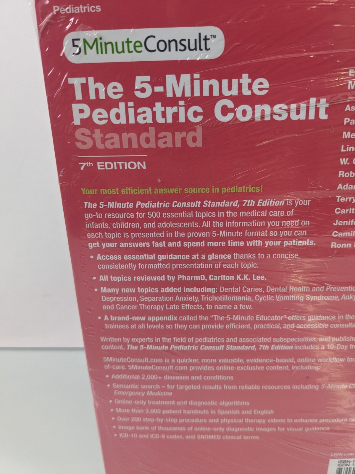 The 5-Minute Pediatric Consult Standard Edition: 10-day Enhanced Online Sealed