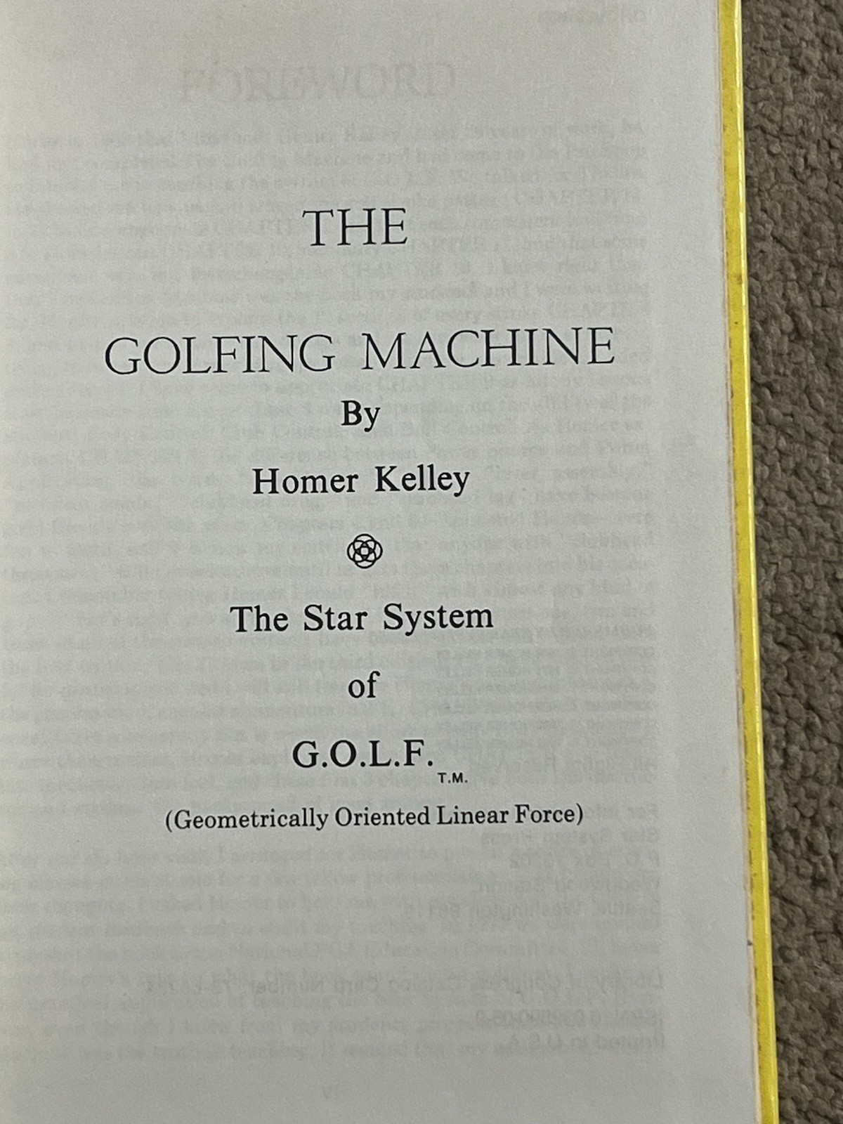 The Golfing Machine by Homer Kelley Geometric Golf 1982 Hardcover