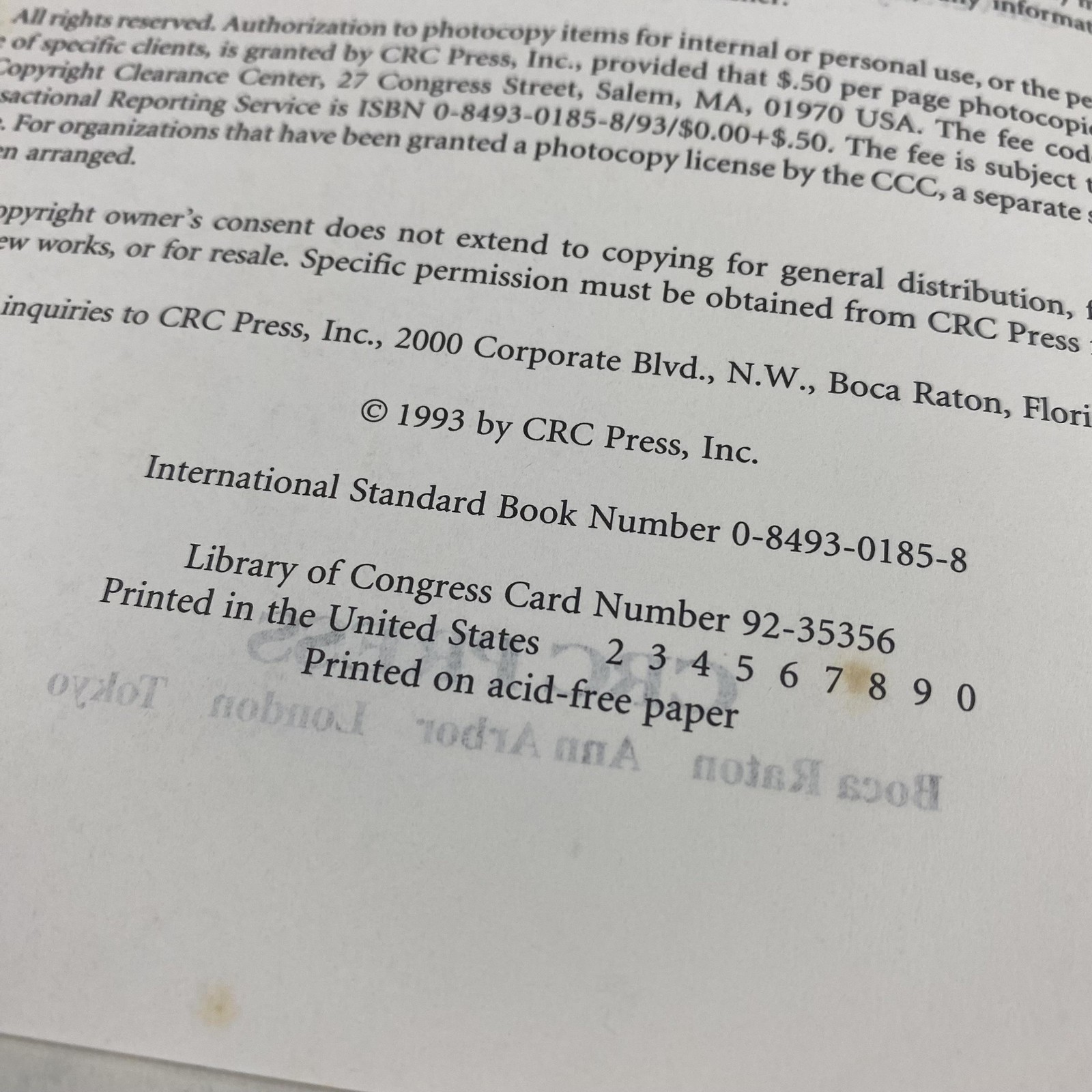 The Electrical Engineering Handbook Richard C Dorf IEEE CRC Press 1993 Hardcover