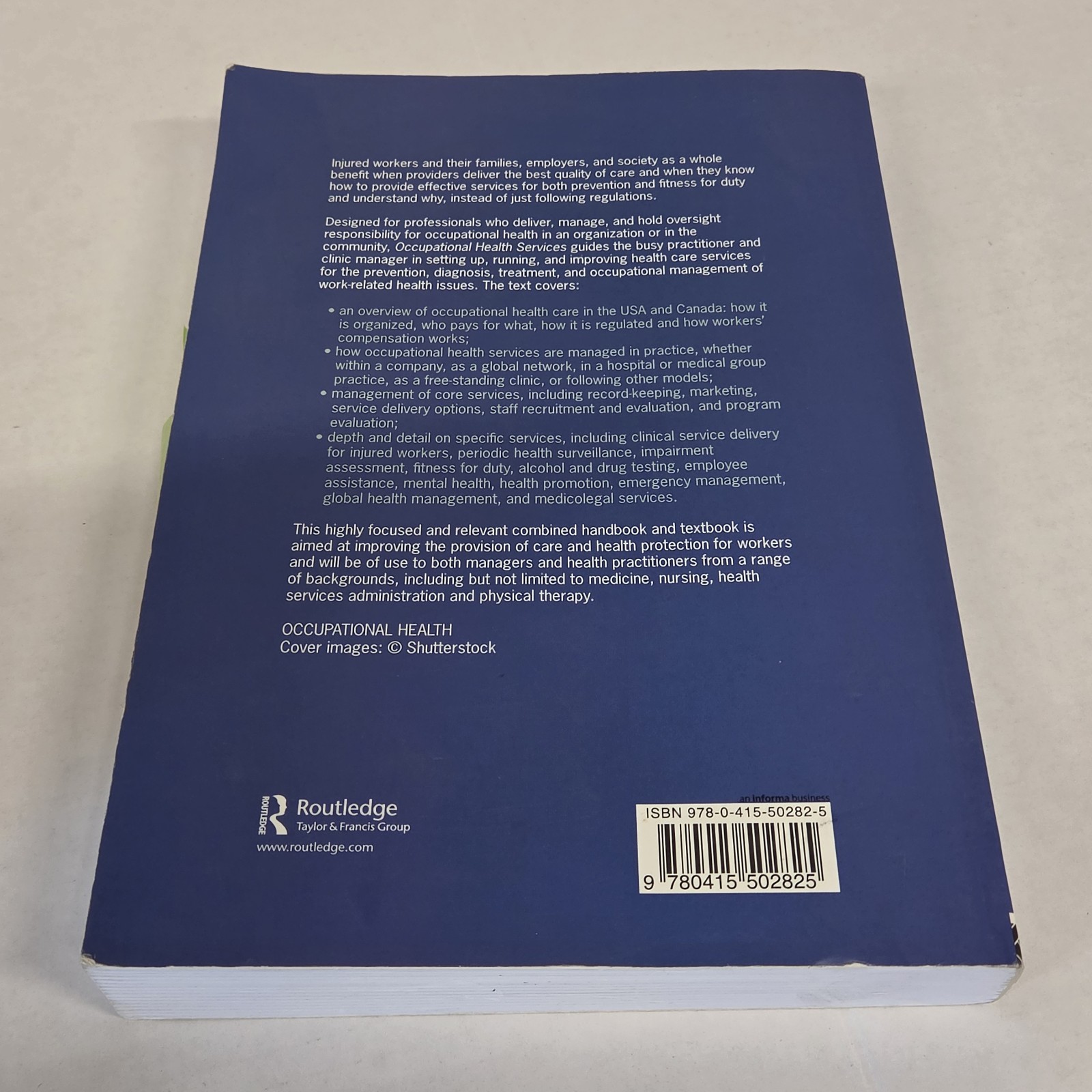 Routledge Occupational Health Services: A Practical Approach 2nd Ed PB