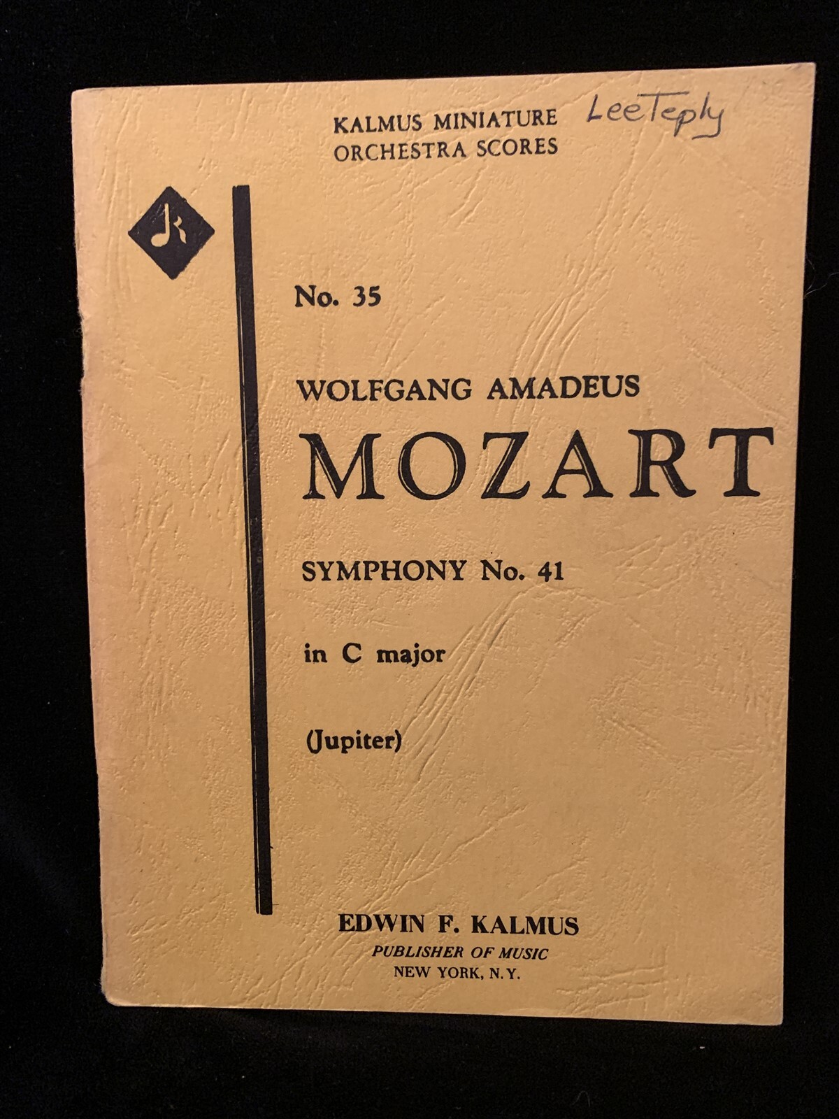 MOZART Symphony No. 41 “Jupiter” – FULL MINI SCORE – KALMUS