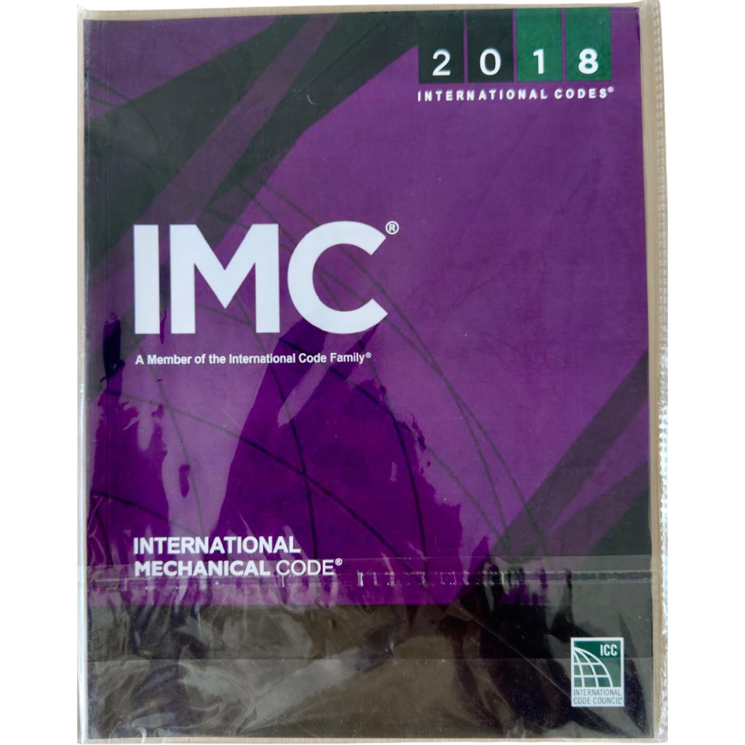 2018 International Mechanical Code® (Soft Cover) – ICC Official Code Book **NEW*