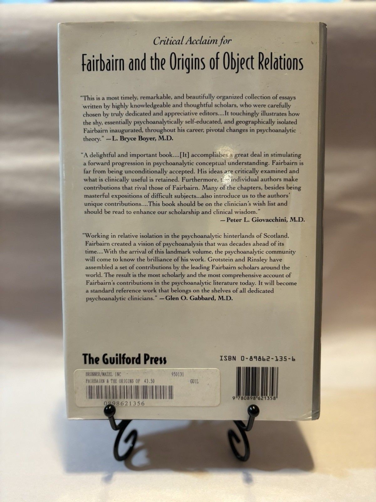Fairbairn and the Origins of Object Relations by
