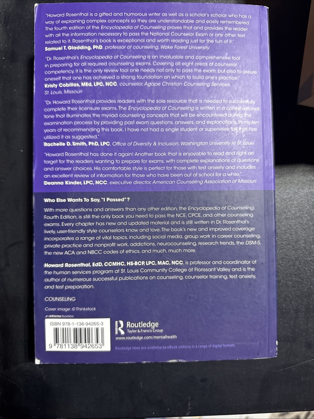 Encyclopedia of Counseling : Master Review and Tutorial for the National