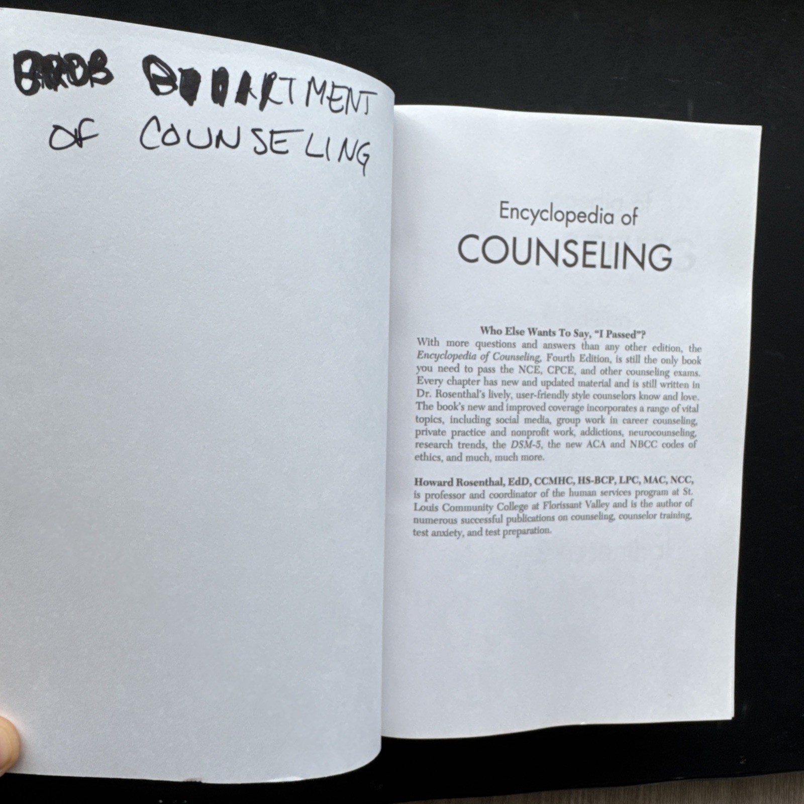 Encyclopedia of Counseling : Master Review and Tutorial for the National…