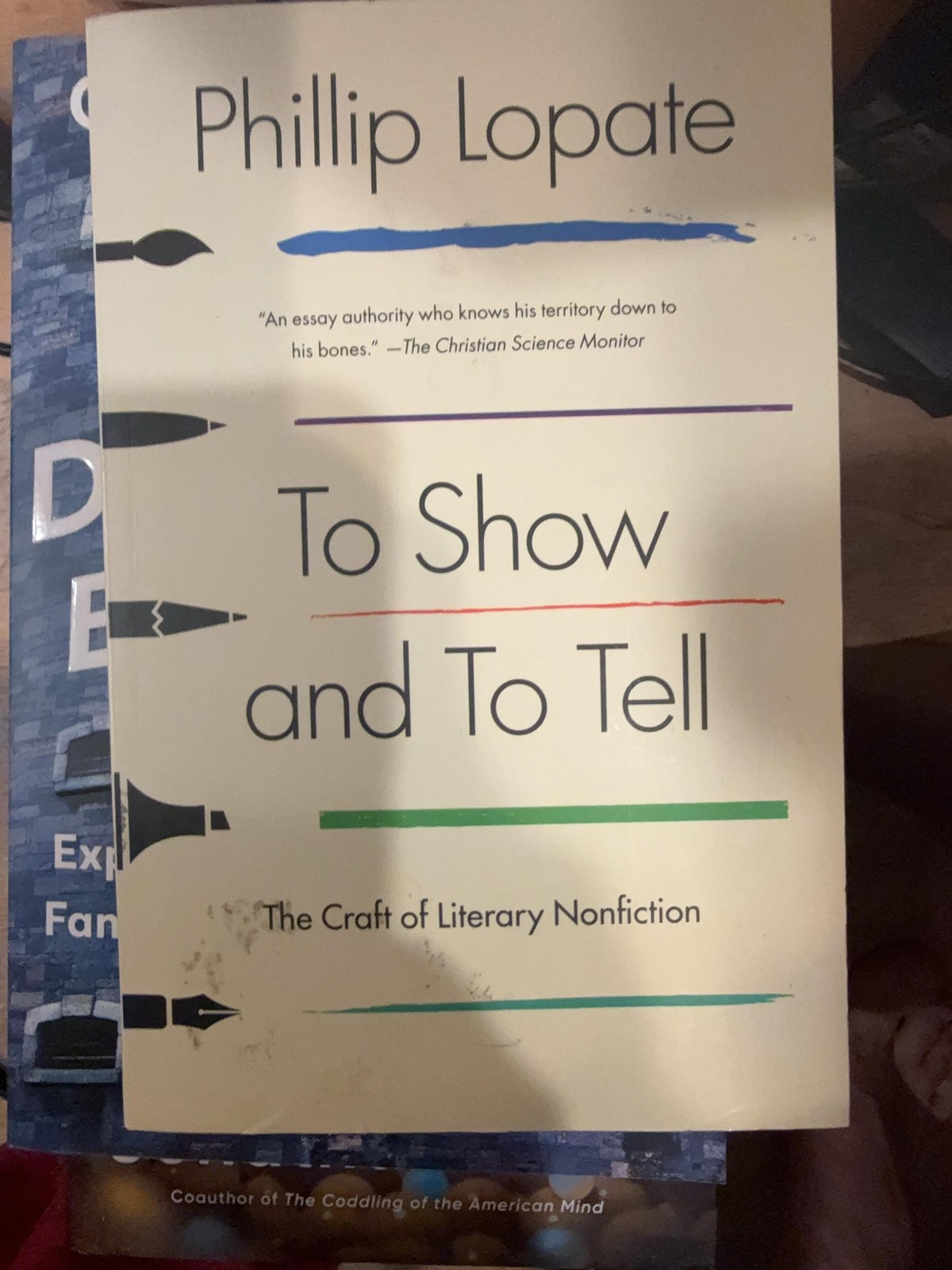To Show And To Tell Phillip Lopate Free Press Trade PB Cream Writing Nonfiction