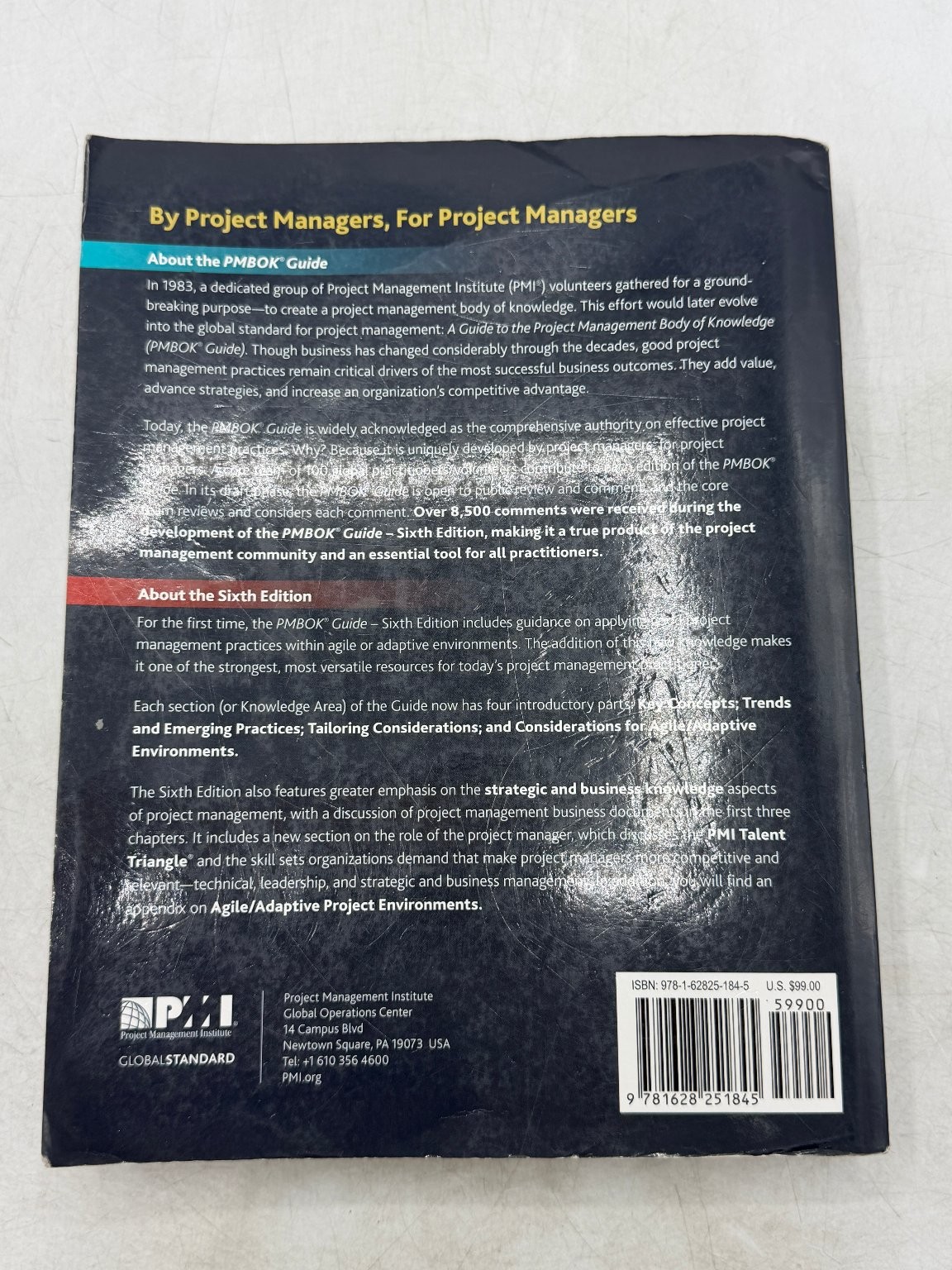 PMBOK Guide Sixth Edition Project Management Body of Knowledge PMI 2017