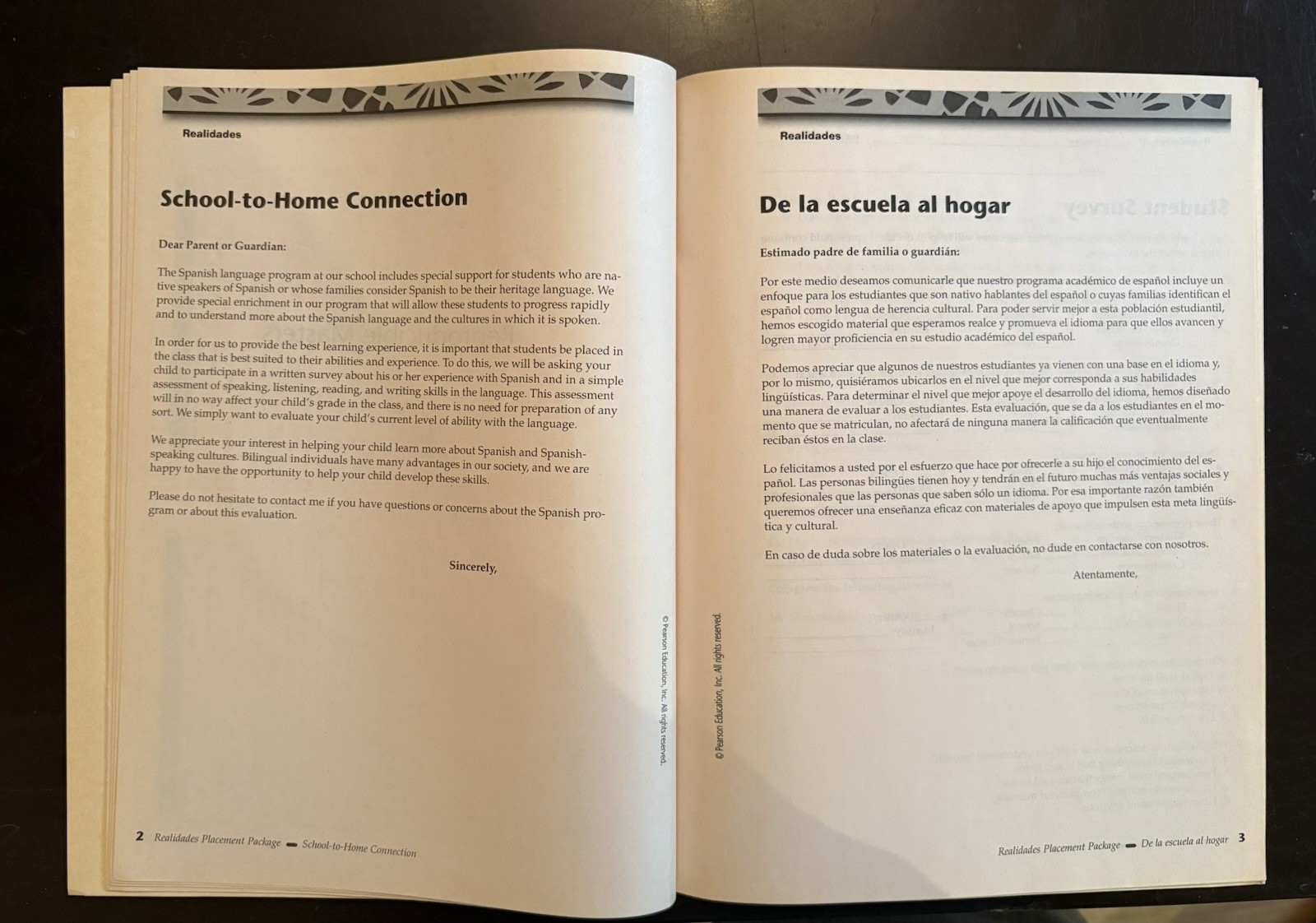 Prentice Hall Realidades Pre-Spanish and Pre-AP Spanish Workbooks