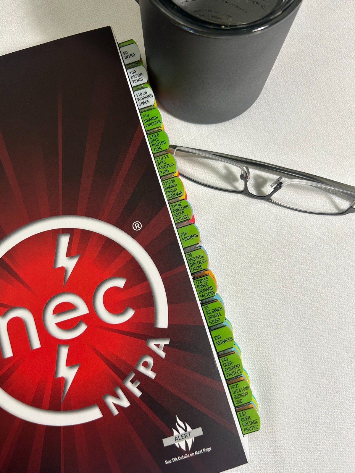Fully Tabbed with Color Coded Index Tabs : NFPA 70 NEC 2020 Spiralbound