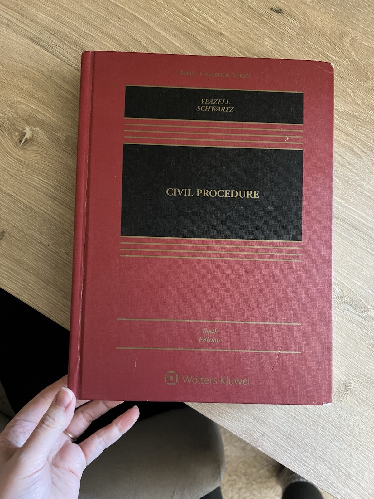 Wolters Kluwer Civil Procedure Tenth Ed Yeazell Schwartz Hardcover Law