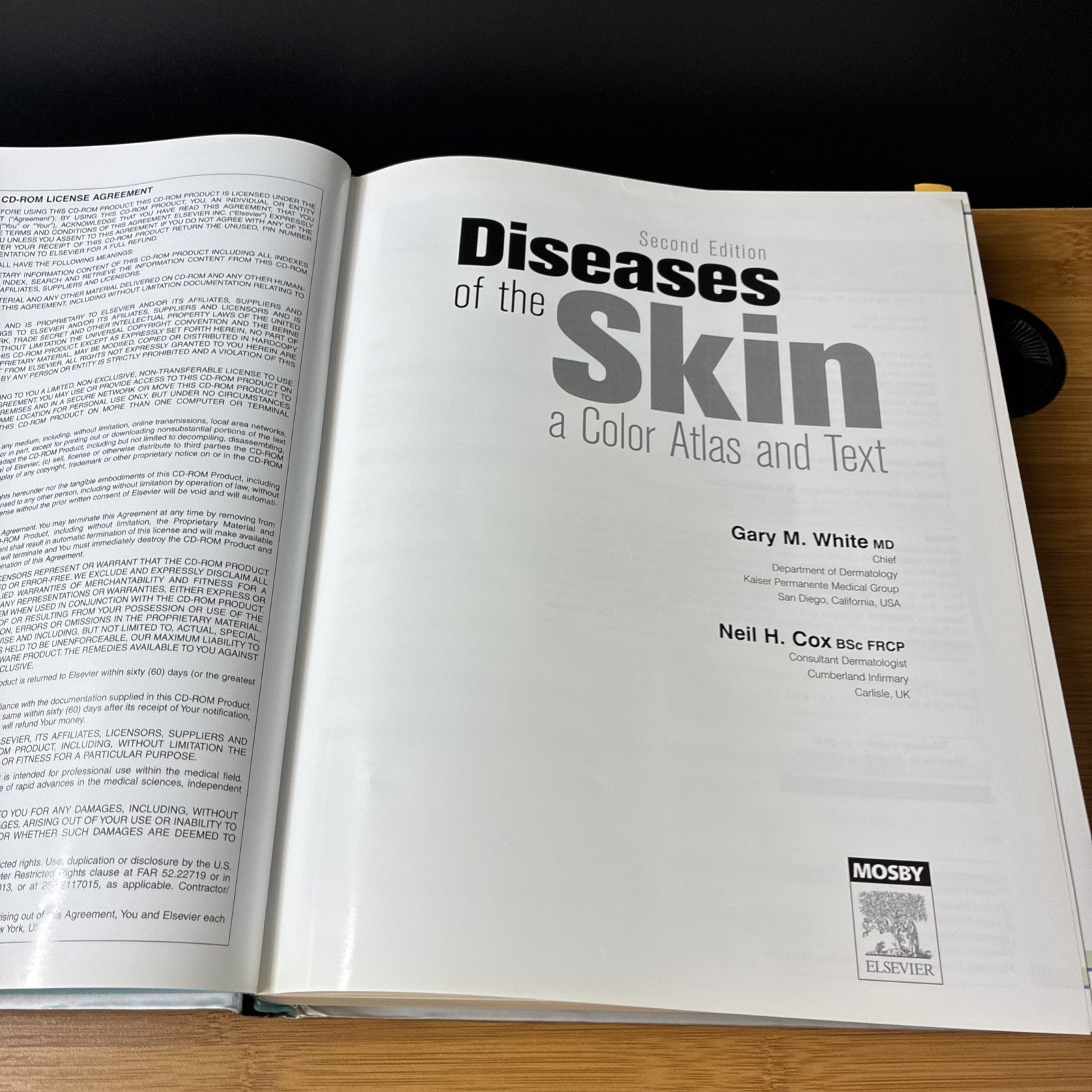 Diseases of the Skin Color Atlas & Text Second Edition Gary White Neil Cox W/ CD