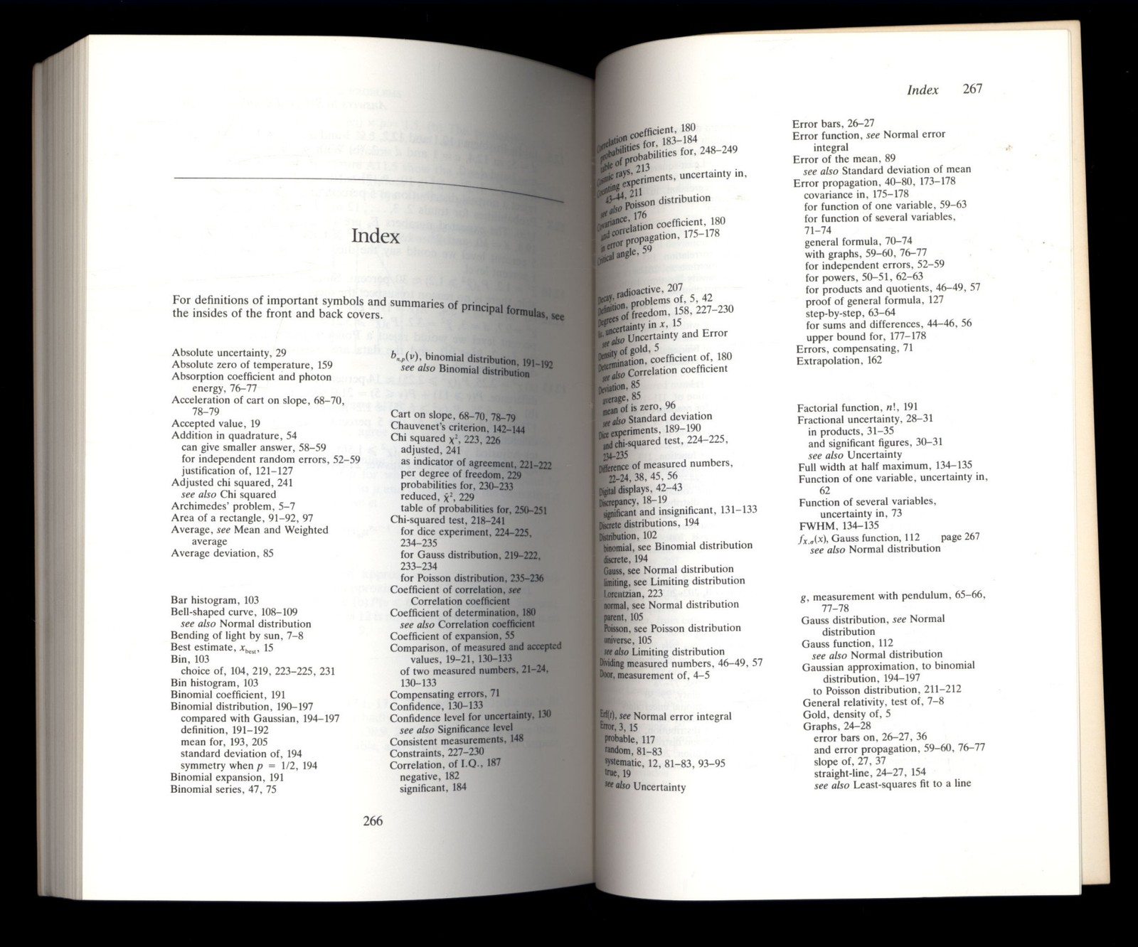 ERROR ANALYSIS : Uncertainties in Physical Measurements by John R. Taylor 1982