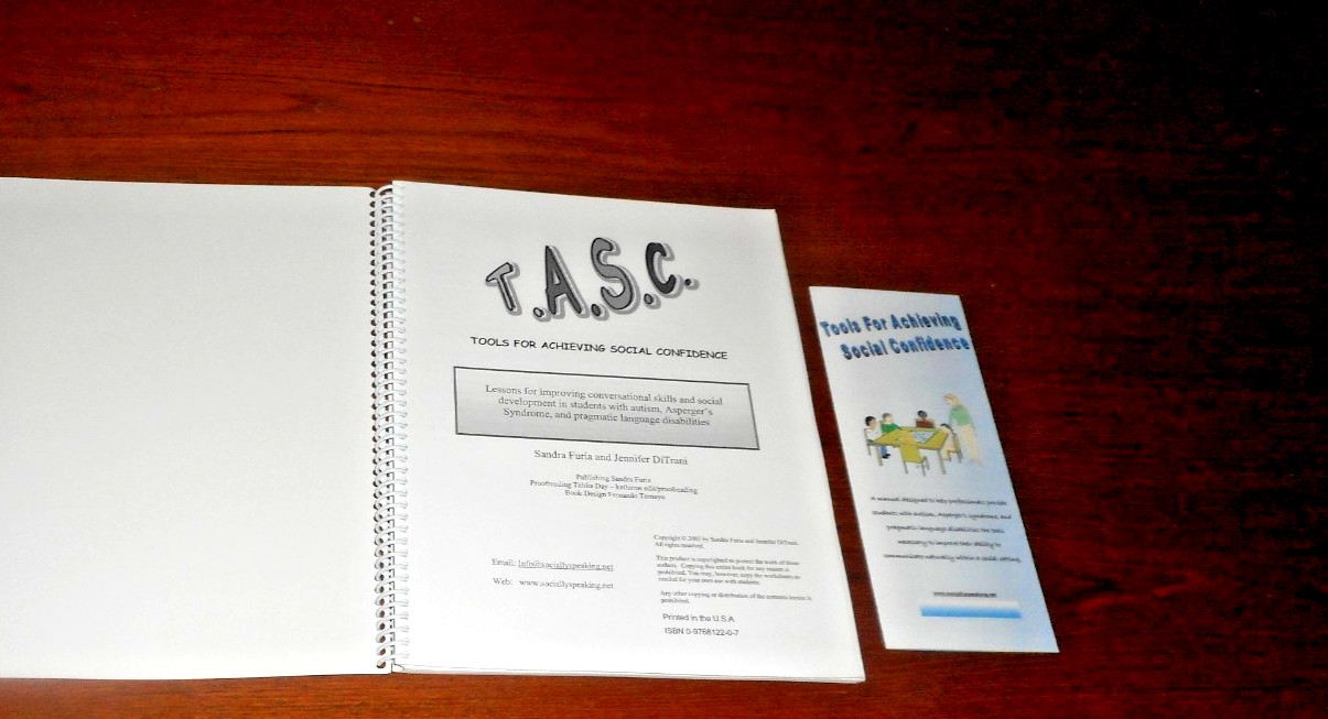 Tools For Achieving Social Confidence (T.A.S.C.) by Sandra Furia (2003 Spiral)VG