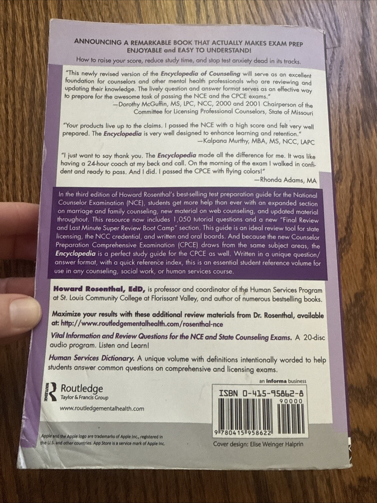 Encyclopedia of Counseling: The Authentic Purple Book Third Edition 2008 15th An