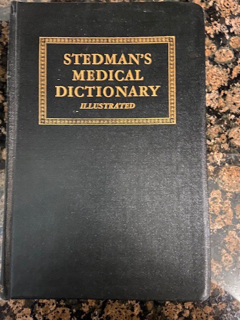 Steman’s Medical Dictionary Illustrated 17th Revised Edition 1949