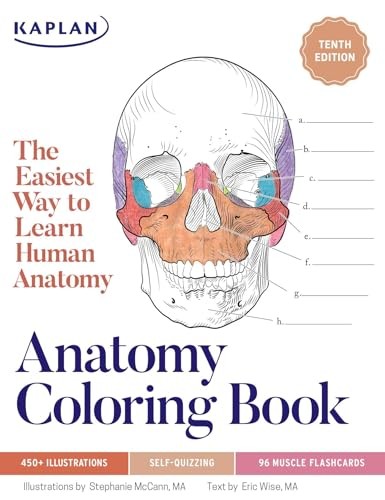 Anatomy Coloring Book with 450 – Paperback – GOOD