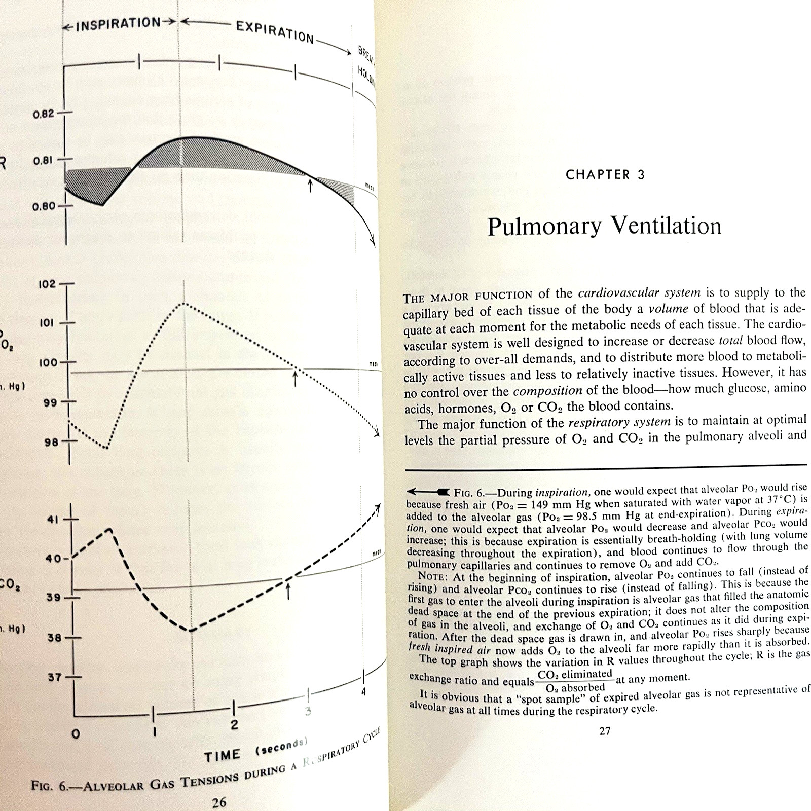 The Lung Clinical Physiology & Pulmonary Function Tests Book Softcover 1968
