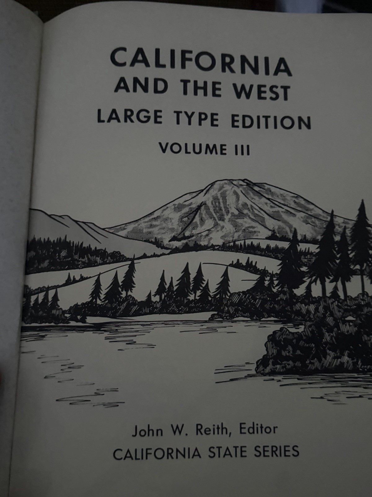 📚 California and the West Large Type Edition Vol III-V State Series Geography