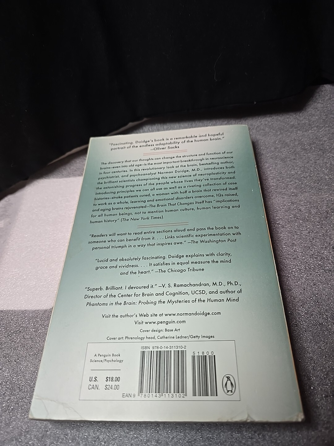 The Brain That Changes Itself by Norman Doidge M.D. Paperback 2007