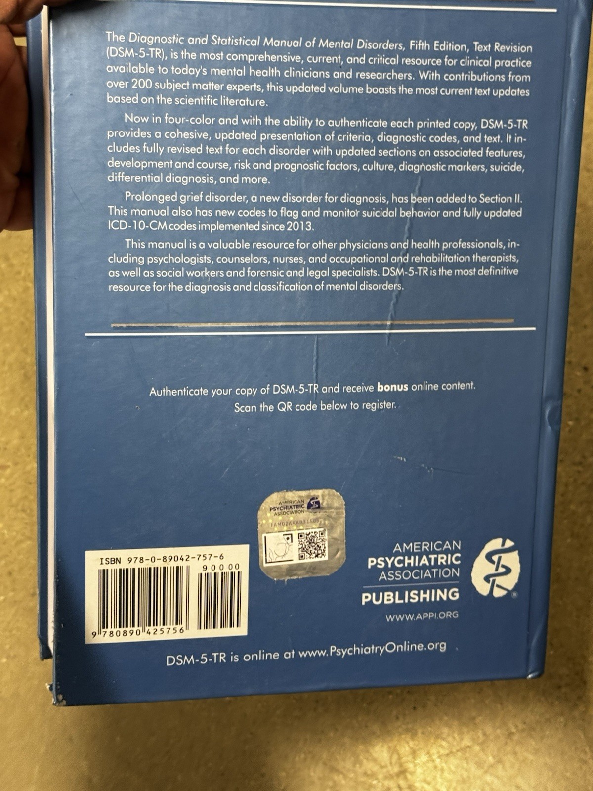 Diagnostic and Statistical Manual of Mental Disorders DSM-5-TR by American…