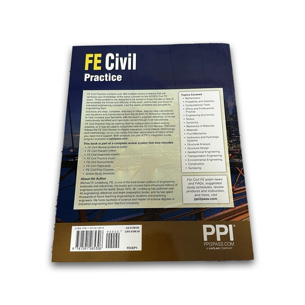 PPI FE Civil Practice | Comprehensive Practice For NCEES FE Civil Exam | Good
