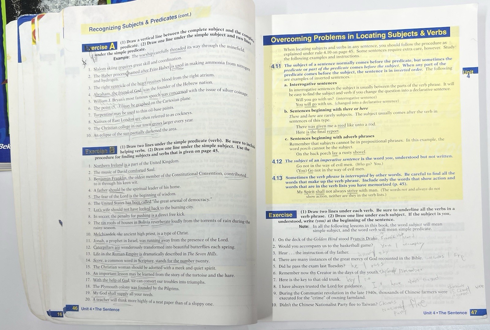 Abeka English 9 SET Grammar III Themes in Literature Vocabulary 3 (old edition)
