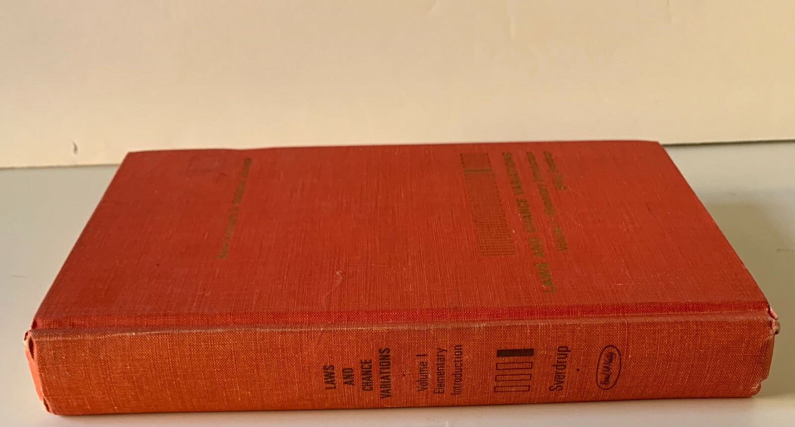 Basic Concepts Statistical Inference Laws & Chance Variations 1967 Sverdrup V1