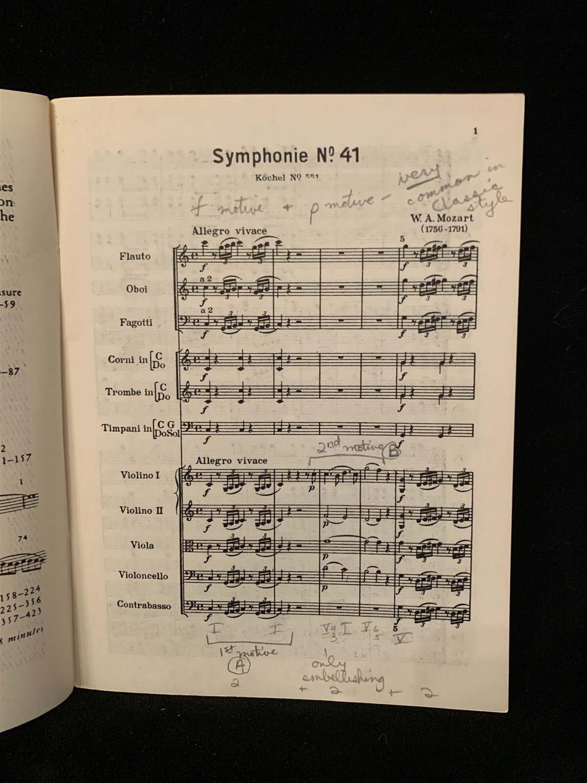 MOZART Symphony No. 41 “Jupiter” – FULL MINI SCORE – KALMUS