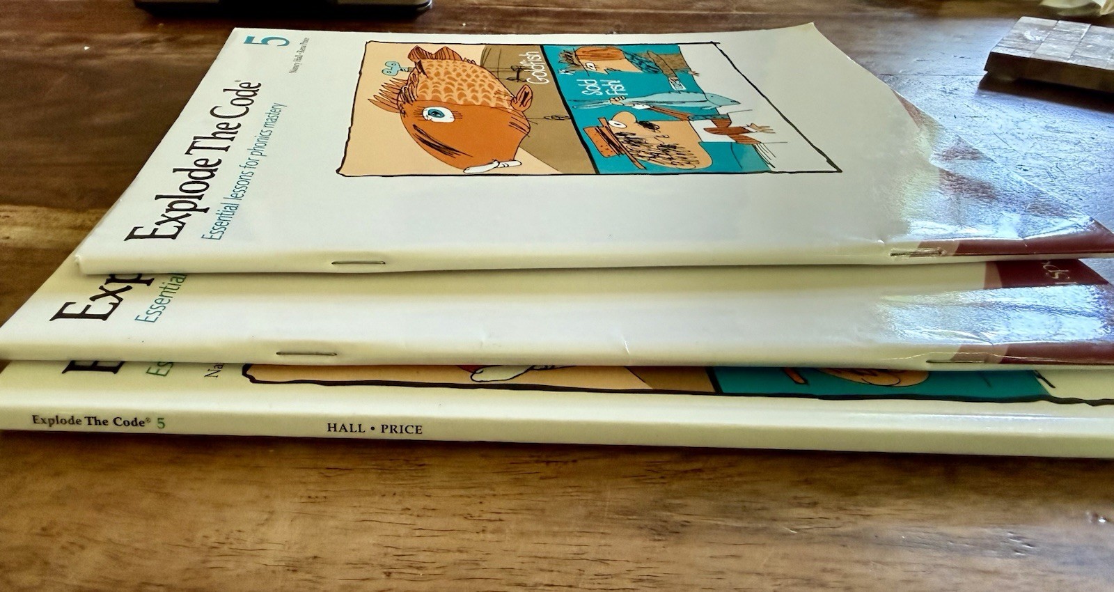 Explode the Code Book 5 Bundle 3 Workbooks. (2 x 1st Ed. + 1 x 2nd Ed.)