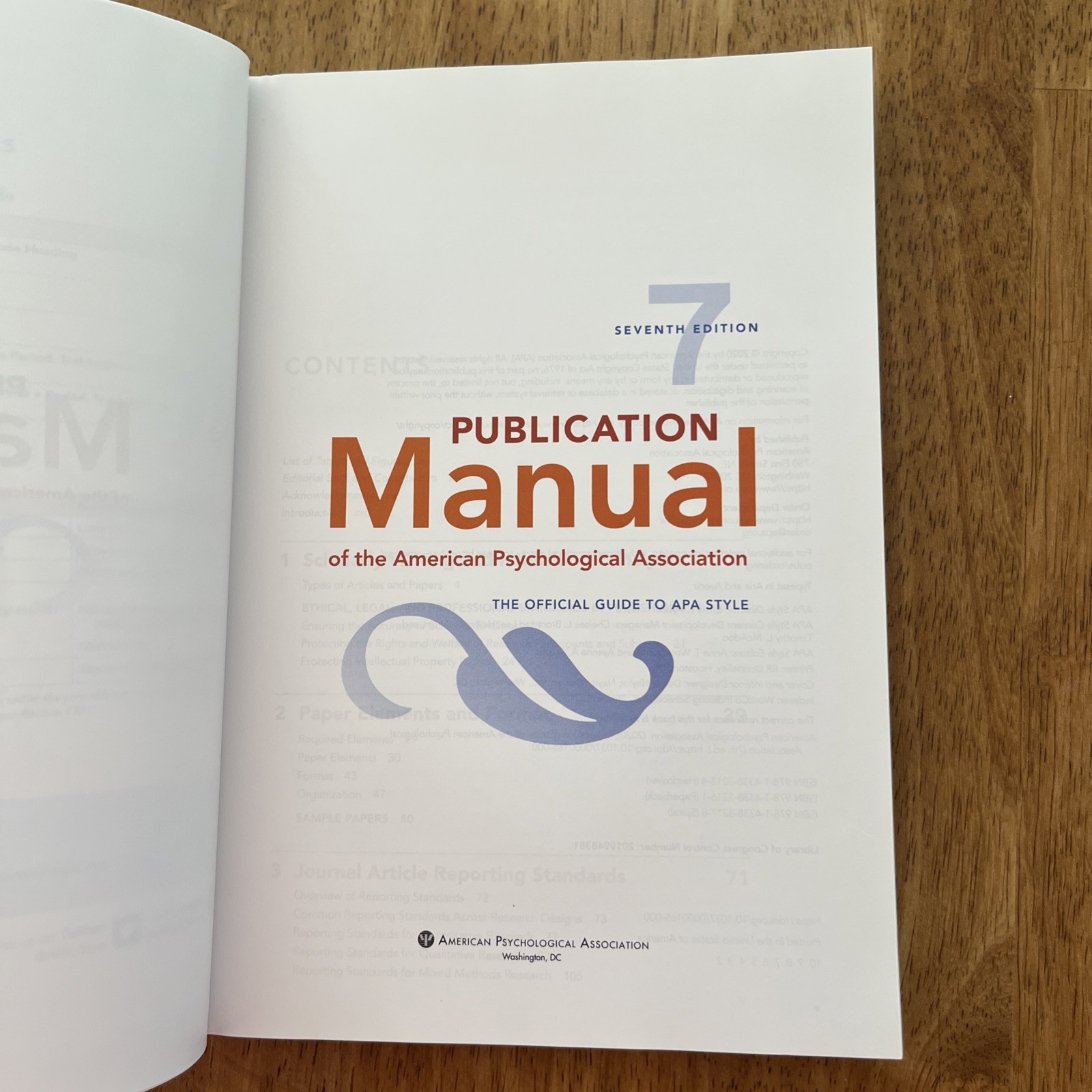Publication Manual Official Guide 7th Edition of the American Psychological Ass.