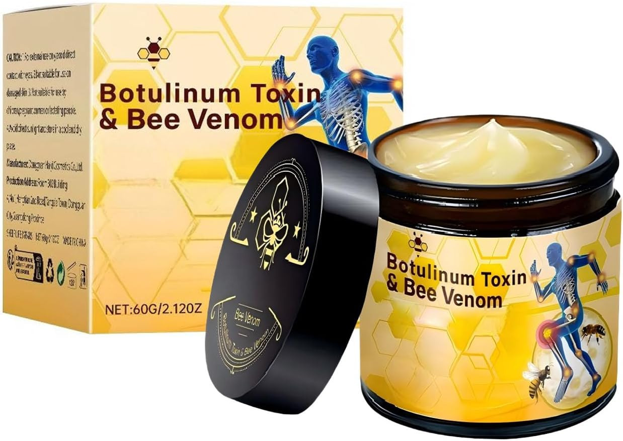 Botulinum Toxin & Bee Venom Bone Healing Cream,Soothing Joint Muscle Rub for Bac