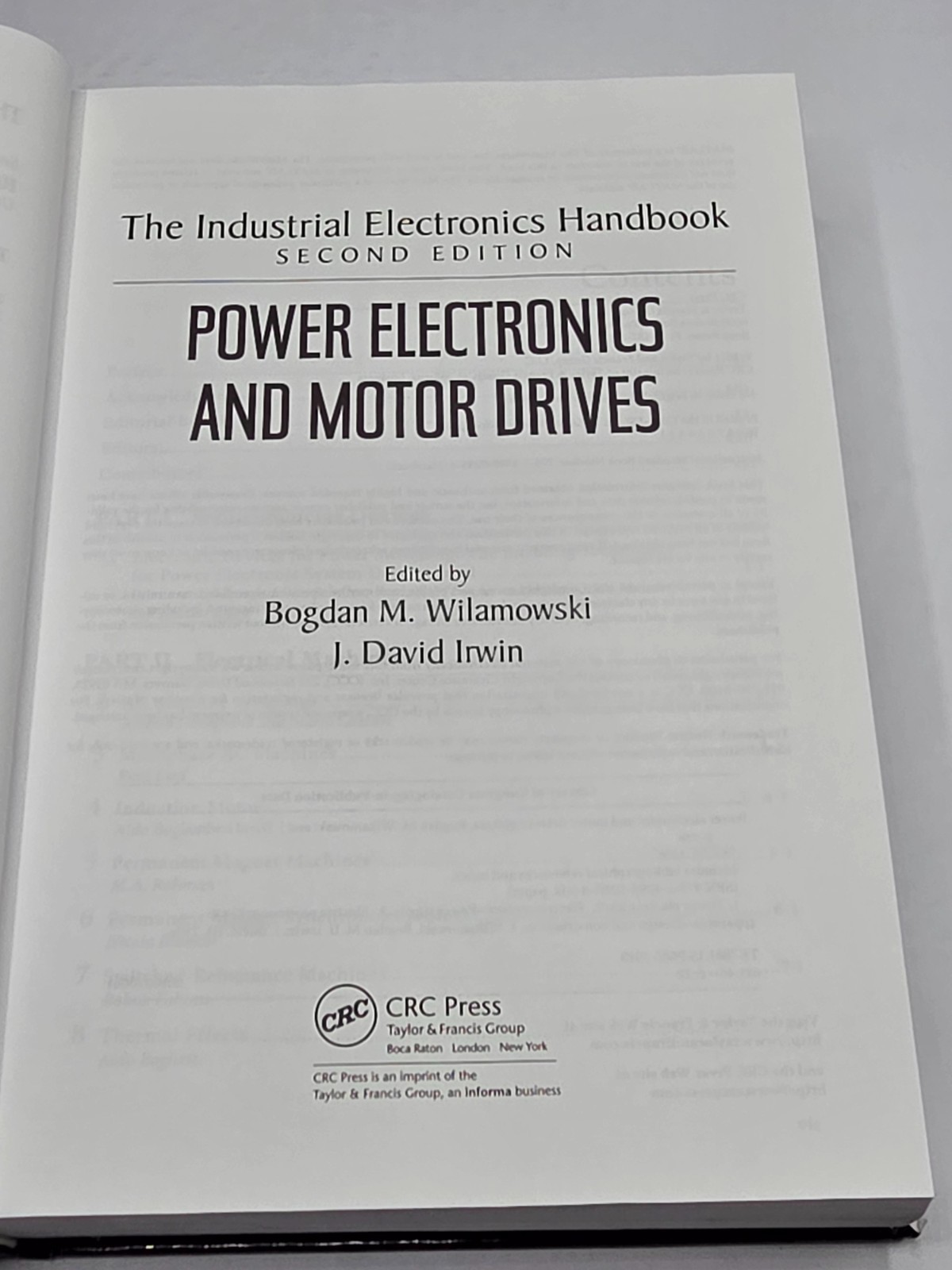 Industrial Electronics Handbook Power Electronics and Motor Drives 2nd Edition