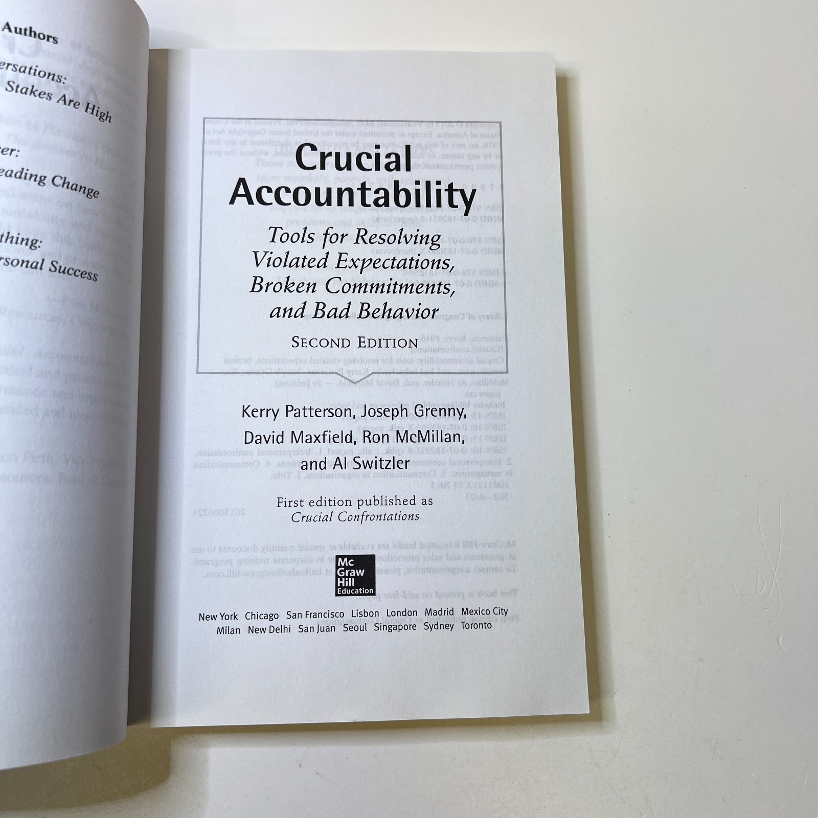 Crucial Conversations & Crucial Accountability Lot of 2, Patterson, Grenny…